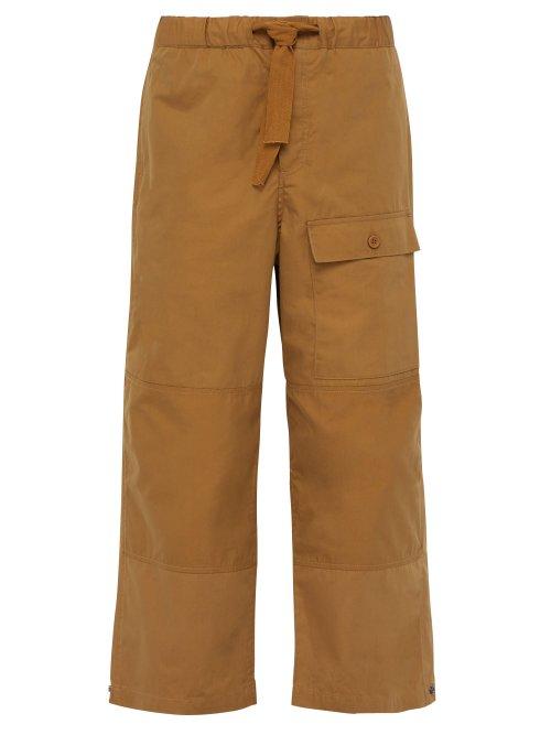 Matchesfashion.com P.a.m. - Straight Leg Cotton Blend Trousers - Mens - Brown