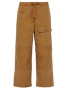 Matchesfashion.com P.a.m. - Straight Leg Cotton Blend Trousers - Mens - Brown
