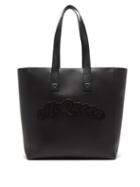 Matchesfashion.com Alexander Mcqueen - Rock Logo-appliqu Leather Tote Bag - Mens - Black