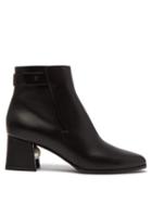 Matchesfashion.com Nicholas Kirkwood - Miri Faux Pearl Embellished Leather Ankle Boots - Womens - Black