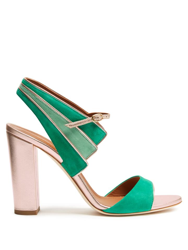 Malone Souliers Careen Suede Block-heel Sandals