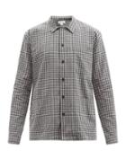 Sunspel - Checked Cotton Pyjama Shirt - Mens - Grey Multi