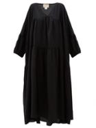 Matchesfashion.com Anaak - Airi Silk Maxi Dress - Womens - Black