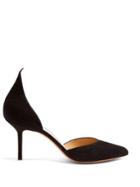 Francesco Russo Point-toe Suede Pumps