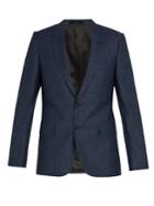 Paul Smith Slim-fit Mlange Wool And Silk Blend Jacket
