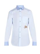 Gucci Flying Tiger Cotton-poplin Shirt
