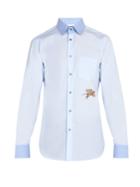 Gucci Flying Tiger Cotton-poplin Shirt