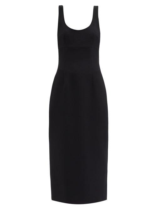 Raey - Scoop-neck Virgin-wool Dress - Womens - Black