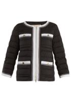 Matchesfashion.com Herno - High Neck Quilted Jacket - Womens - Black Multi