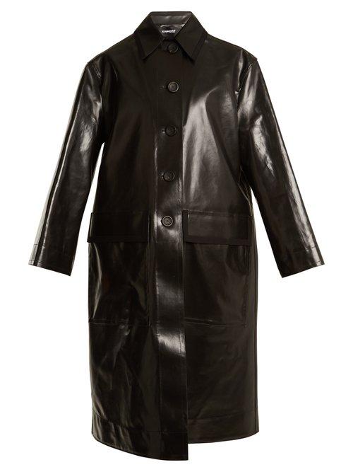 Matchesfashion.com Kwaidan Editions - Sutcliffe Point Collar Raincoat - Womens - Black