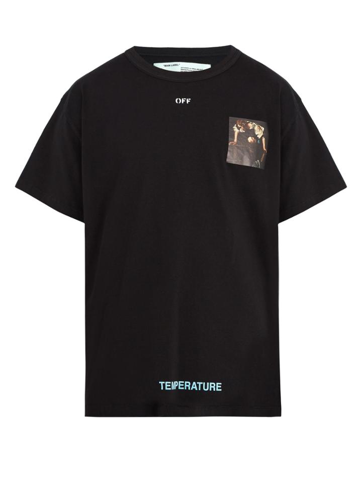 Off-white Caravaggio And Logo-print Cotton T-shirt