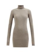 Raey - Recycled Merino-wool Blend Rib Roll-neck Sweater - Womens - Light Brown