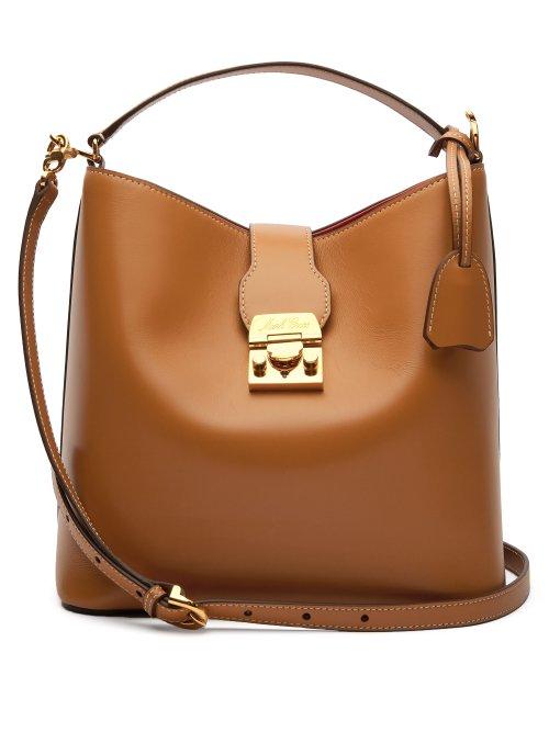 Matchesfashion.com Mark Cross - Murphy Smooth Leather Bucket Bag - Womens - Tan