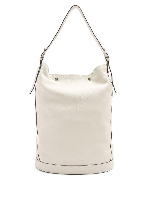 Matchesfashion.com Connolly - Dufflebag 1985 Leather Bucket Bag - Womens - White