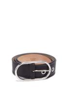 Matchesfashion.com Acne Studios - Logo-engraved Buckle Leather Belt - Womens - Black