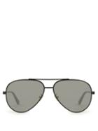 Matchesfashion.com Saint Laurent - Zero Aviator Sunglasses - Womens - Black
