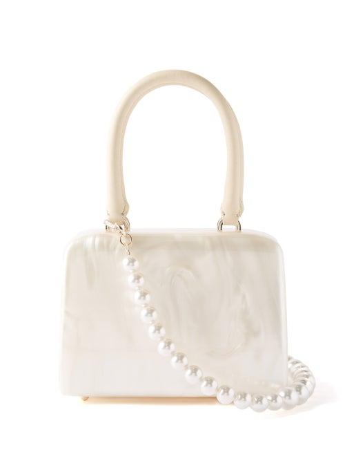 Simone Rocha - Faux-pearl And Acetate Bag - Womens - Cream
