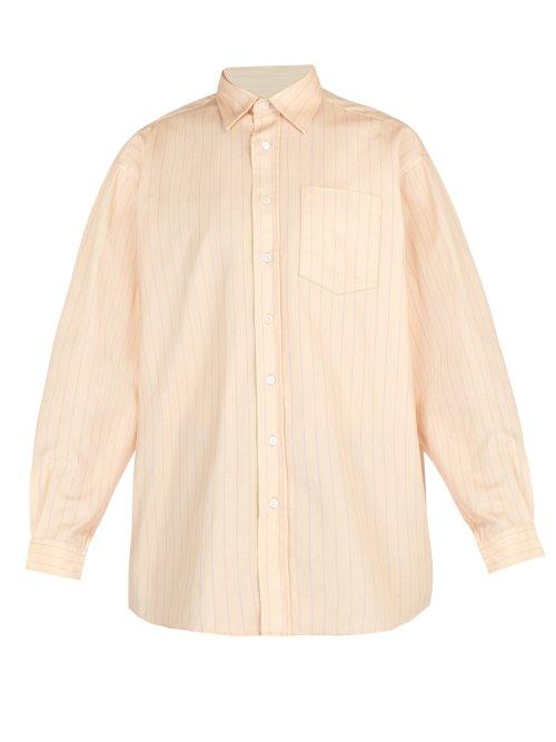 Matchesfashion.com Acne Studios - Striped Cotton Shirt - Mens - Pink