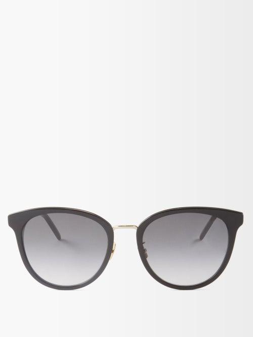 Saint Laurent Eyewear - Cat-eye Acetate Sunglasses - Womens - Black