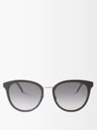 Saint Laurent Eyewear - Cat-eye Acetate Sunglasses - Womens - Black