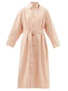 Ladies Rtw Raf Simons - Rs Parade Belted Cotton-canvas Trench Coat - Womens - Light Pink