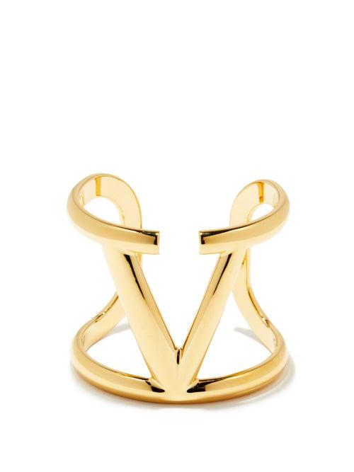 Ladies Jewellery Valentino Garavani - V-logo Cuff - Womens - Gold