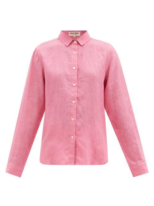 Emporio Sirenuse - Sparrow Linen Shirt - Womens - Fuschia