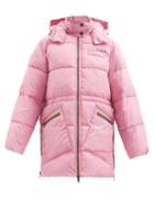 Ganni - Hooded Recycled-fibre Padded Jacket - Womens - Pink