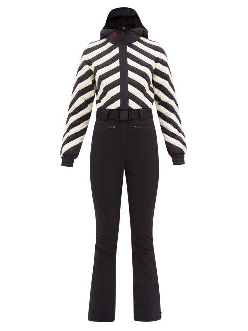 Perfect Moment - Bluebird Technical Nylon-blend Hooded Ski Suit - Womens - Black White