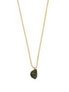 Elise Tsikis Loreto Gold-plated Emerald Stone Necklace