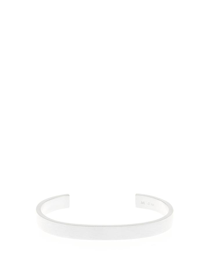 All Blues Brushed Silver Cuff