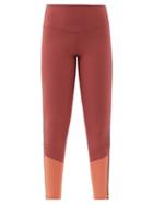 Matchesfashion.com The Upside - Murti Cropped Technical-jersey Leggings - Womens - Orange Multi