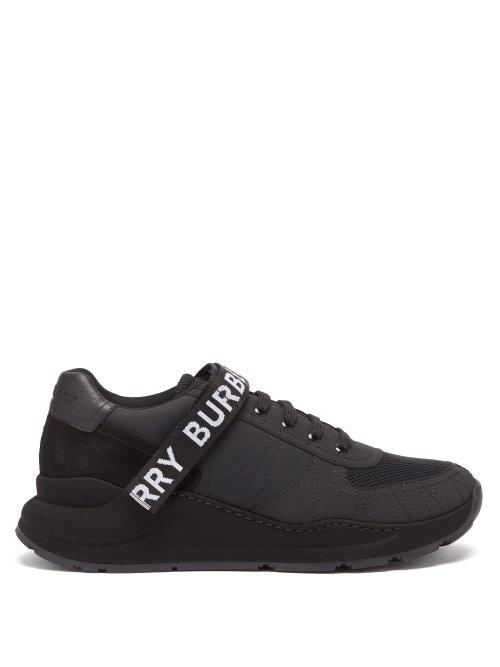 Matchesfashion.com Burberry - Ronnie Low Top Trainers - Mens - Black