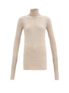 Matchesfashion.com Petar Petrov - Karen Roll-neck Merino-wool Sweater - Womens - Brown
