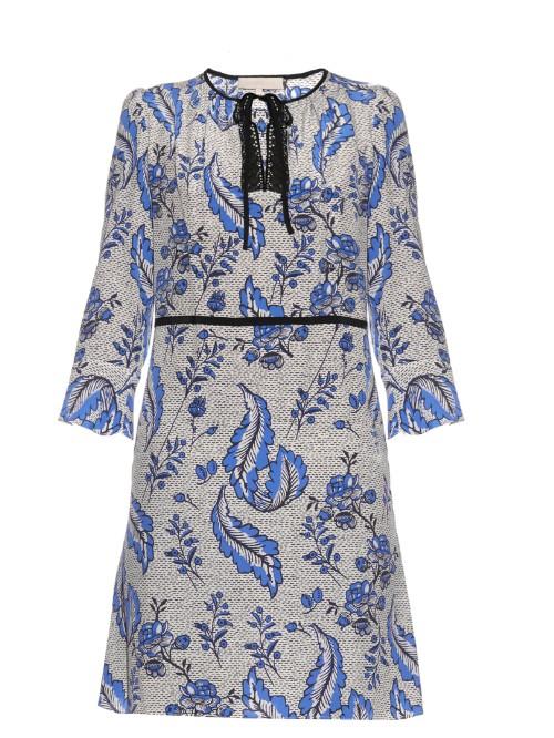 Vanessa Bruno Emod Ivy-print Silk-crepe Dress