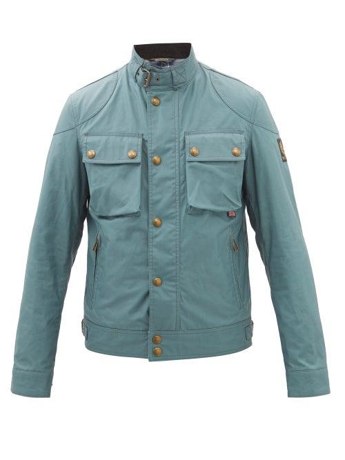 Belstaff - Racemaster Waxed-cotton Field Jacket - Mens - Green