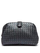 Matchesfashion.com Bottega Veneta - The Lauren 1980 Intrecciato Leather Clutch - Womens - Blue Multi