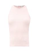 Matchesfashion.com Alexander Mcqueen - Sleeveless Ribbed-knit Top - Womens - Pink