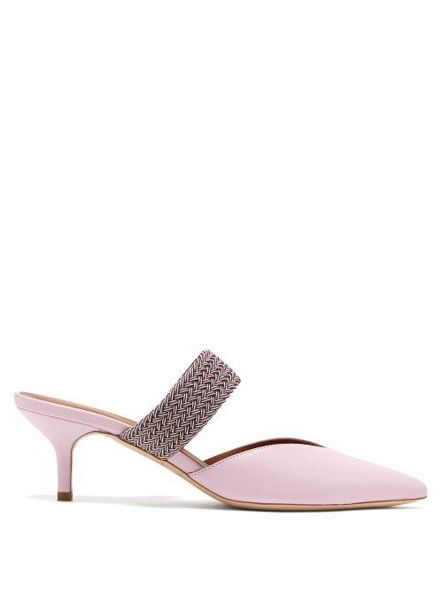 Matchesfashion.com Malone Souliers By Roy Luwolt - Maisie Leather Mules - Womens - Pink