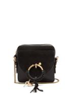 Matchesfashion.com See By Chlo - Joan Square Leather And Suede Cross-body Bag - Womens - Black