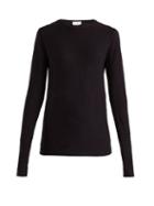 Matchesfashion.com Raey - Long Sleeved Slubby Cotton Jersey T Shirt - Womens - Navy