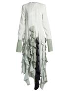 J.w.anderson Ruffled-hem Striped Dress