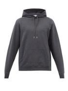 Sunspel - Cotton-mlange Hooded Sweatshirt - Mens - Dark Grey