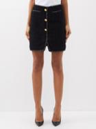 Giambattista Valli - Cotton-blend Boucl-tweed Mini Skirt - Womens - Black