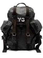 Matchesfashion.com Y-3 - Xs Utility Logo Print Backpack - Mens - Black