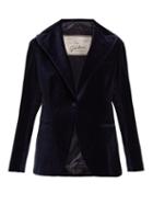 Matchesfashion.com Giuliva Heritage Collection - The Other Smoking Velvet Blazer - Womens - Dark Blue