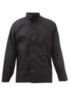 3man - High-neck Cotton-shell Jacket - Mens - Black