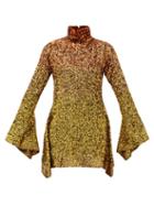 Matchesfashion.com Halpern - Dgrad Sequinned Mini Dress - Womens - Gold Multi