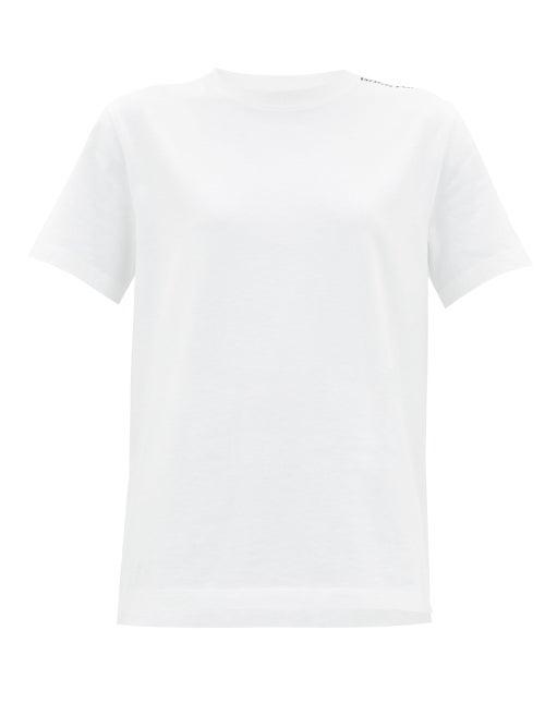 Matchesfashion.com Paco Rabanne - Logo-print Cotton-jersey T-shirt - Womens - White