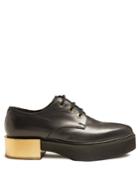 Alexander Mcqueen Raised-sole Lace-up Leather Shoes